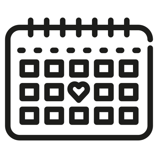 Valentines, valentines day, loving, heart, love, calendar icon